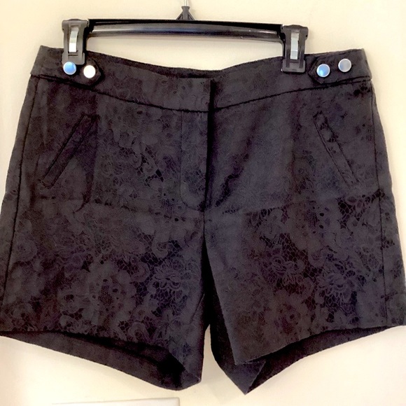 Soho Apparel LTD sz 6 casual mini short black lace Like New Pockets - Picture 3 of 14